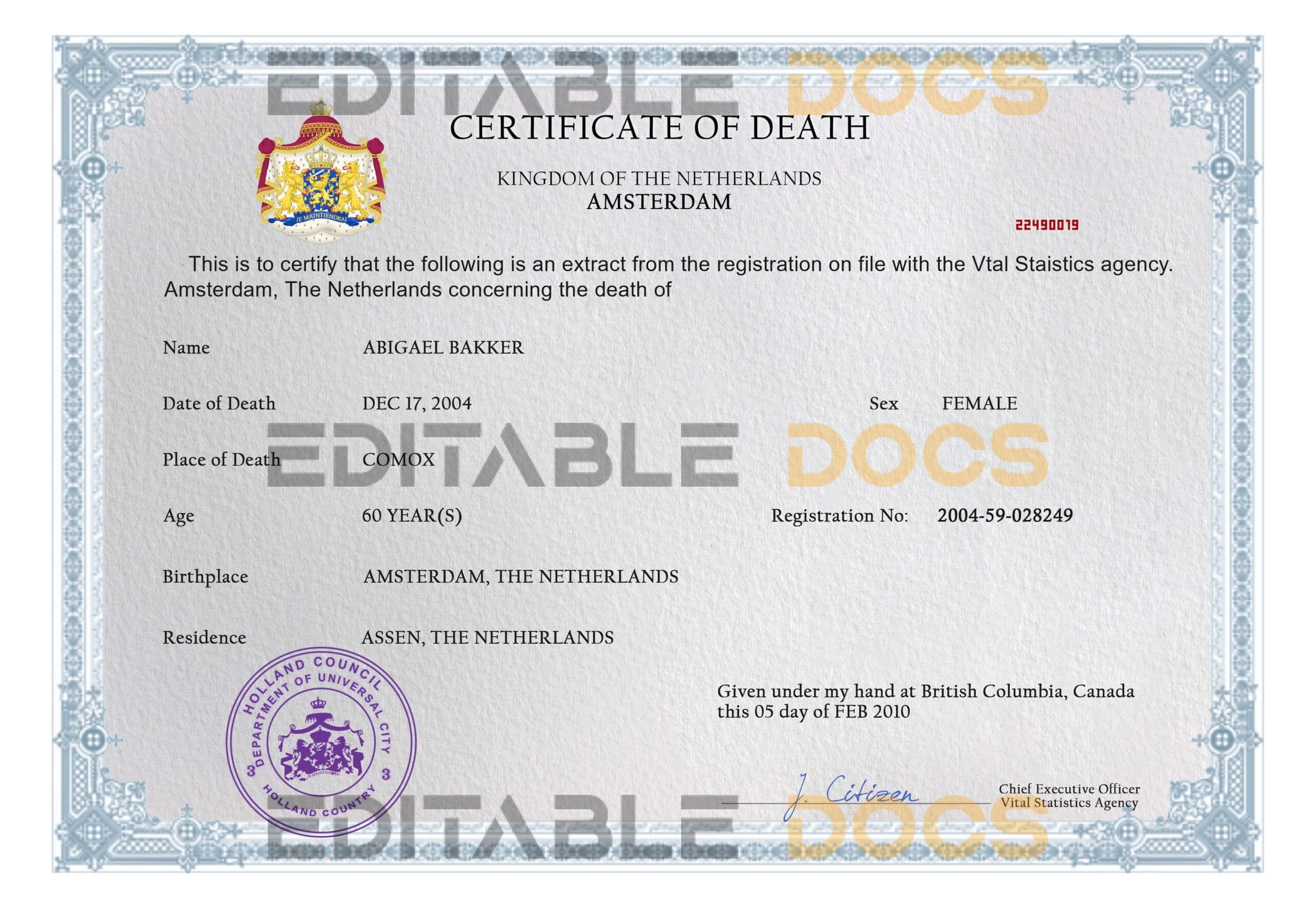 Netherlands-death-certificate-PSD-template-completely-editable-scaled-1.jpg Netherlands death certificate PSD template