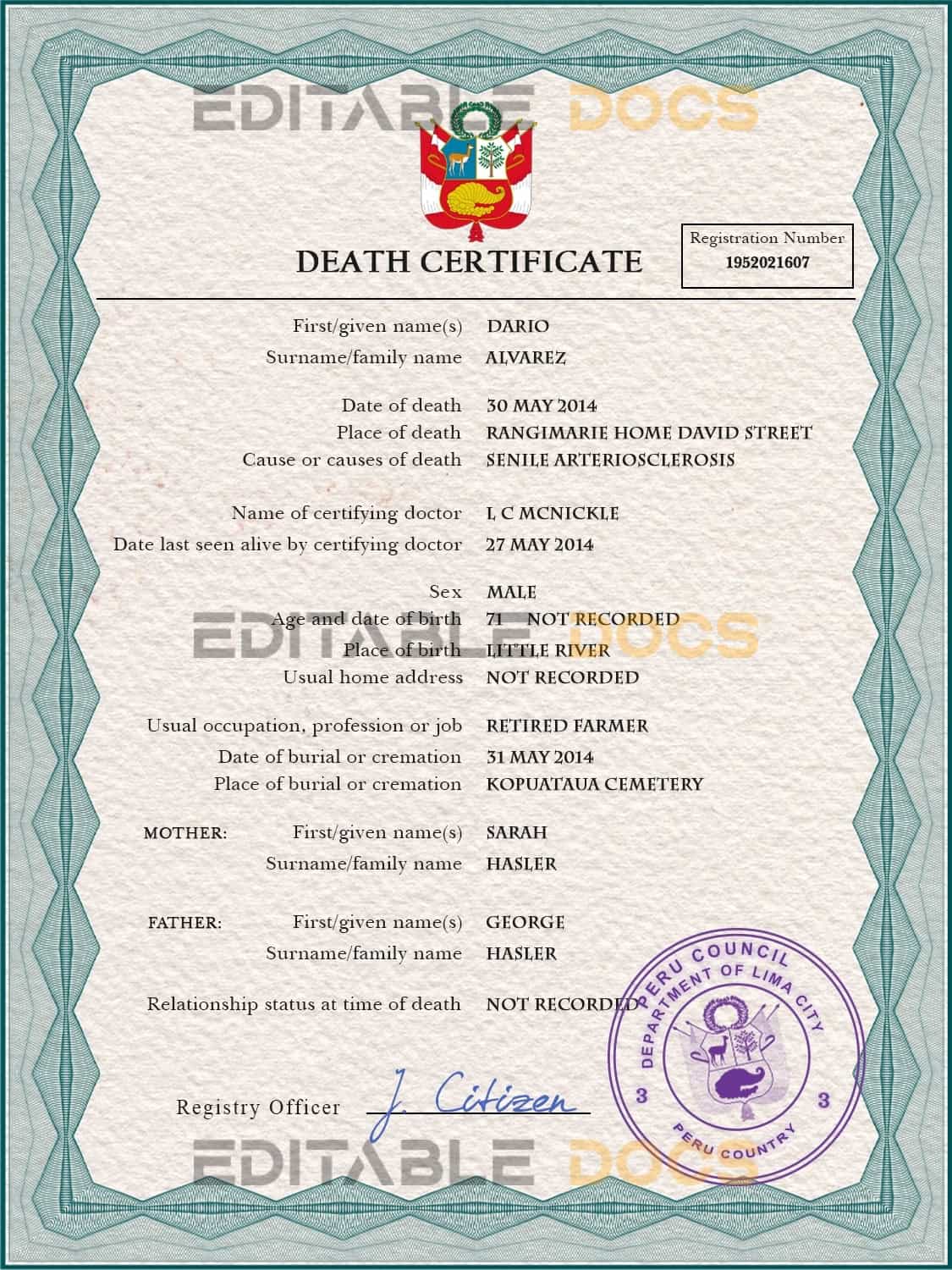 Peru-death-certificate-PSD-template-completely-editable.jpg Peru death certificate PSD template