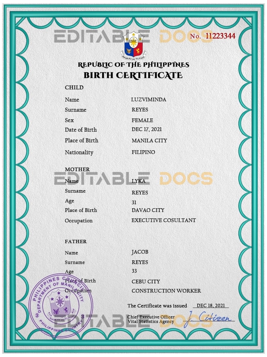 Philippines-birth-certificate-PSD-template-completely-editable.jpg Philippines birth certificate PSD template