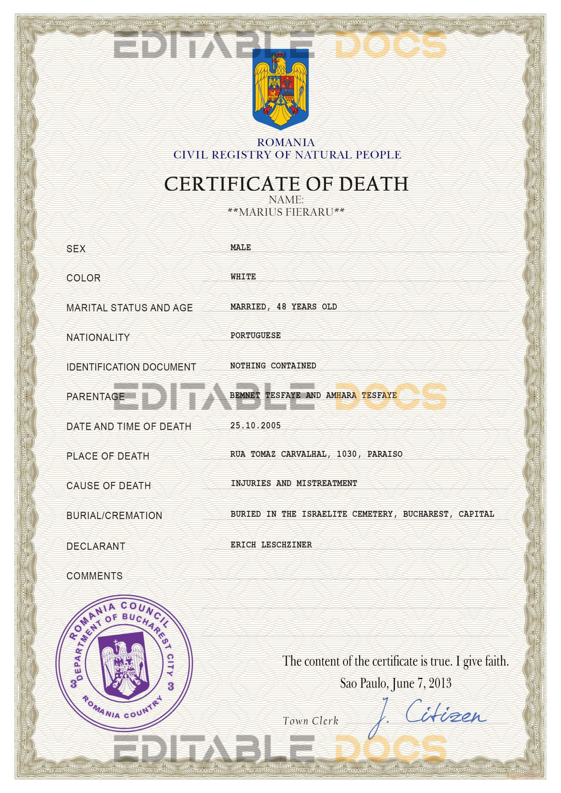Romania-death-certificate-PSD-template-completely-editable-scaled-1.jpg Romania death certificate PSD template