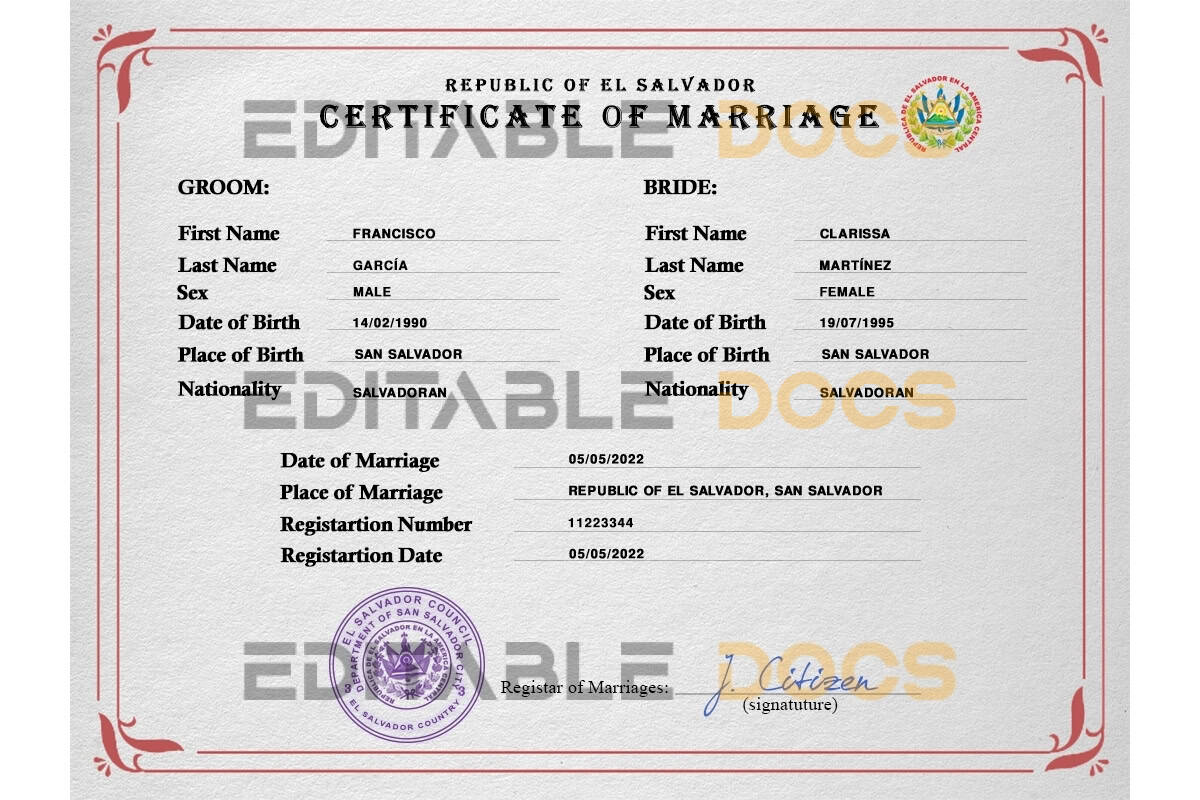 Salvador-marriage-certificate-PSD-template-fully-editable.jpg Salvador marriage certificate PSD template