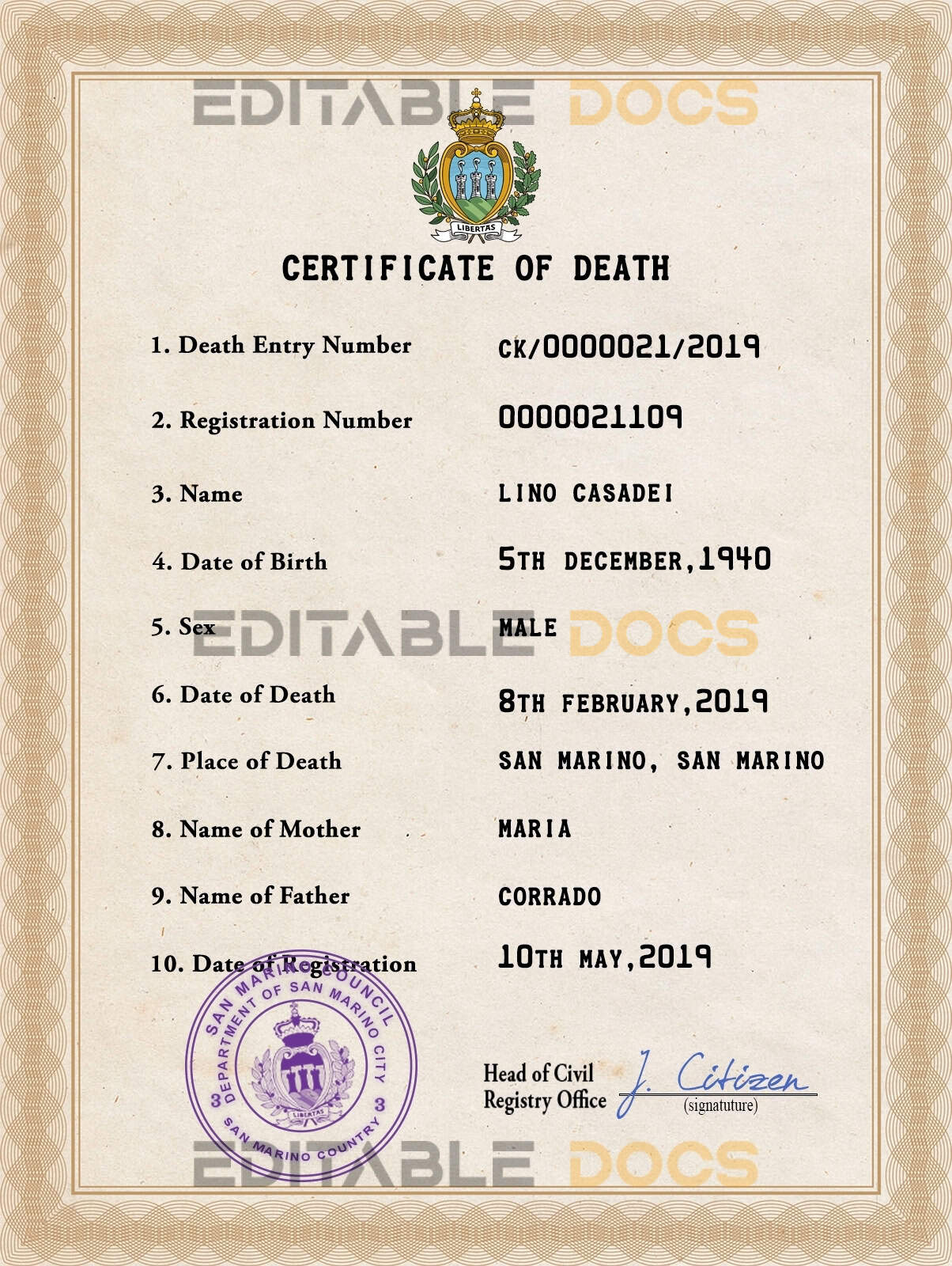 Samoa-vital-record-death-certificate-PSD-template-fully-editable.jpg Samoa vital record death certificate PSD template