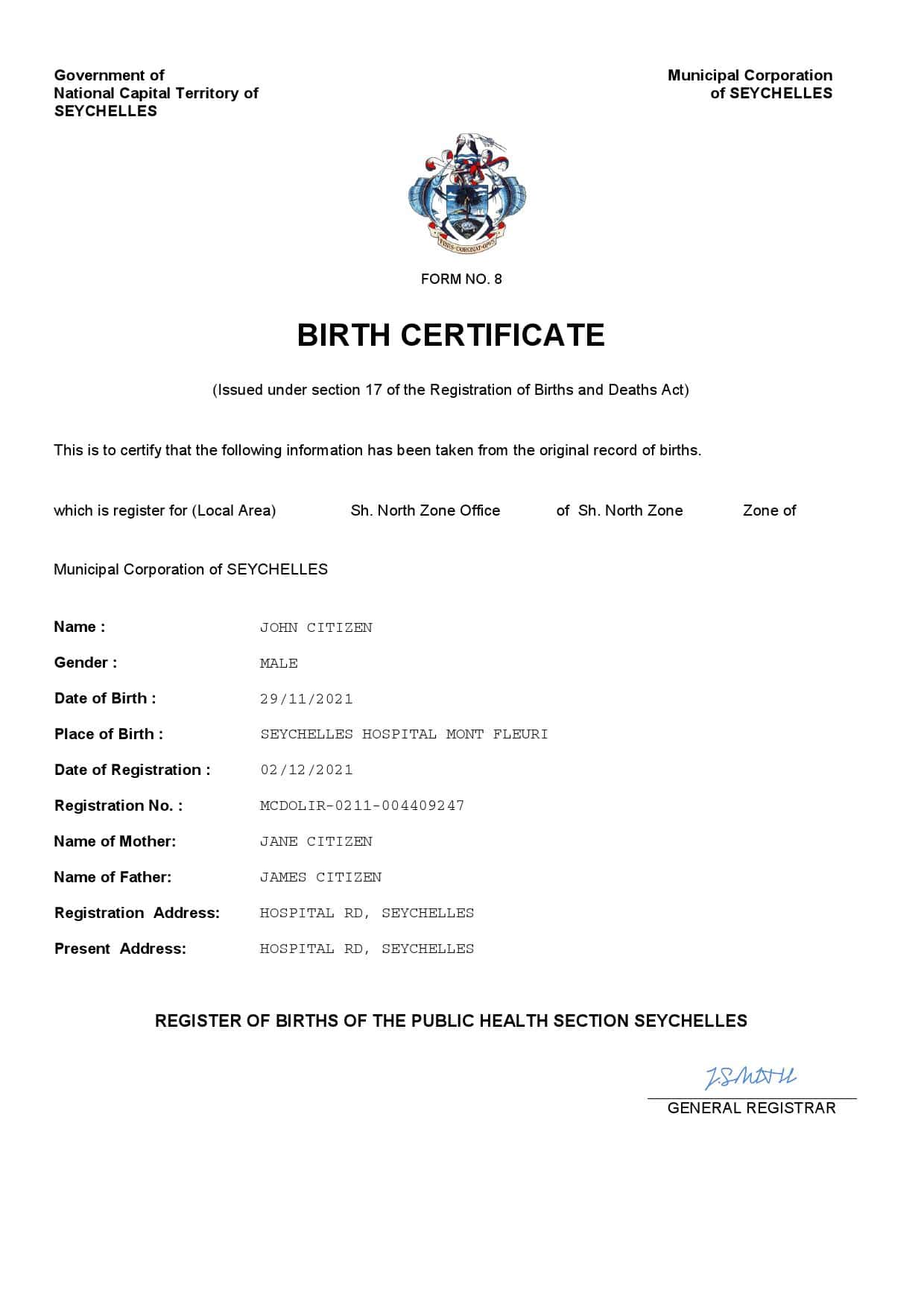 Seychelles-birth-certificate.jpg Seychelles vital record birth certificate Word and PDF template