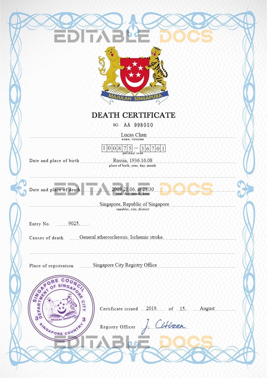 Singapore-death-certificate-PSD-template-completely-editable.jpg Singapore death certificate PSD template