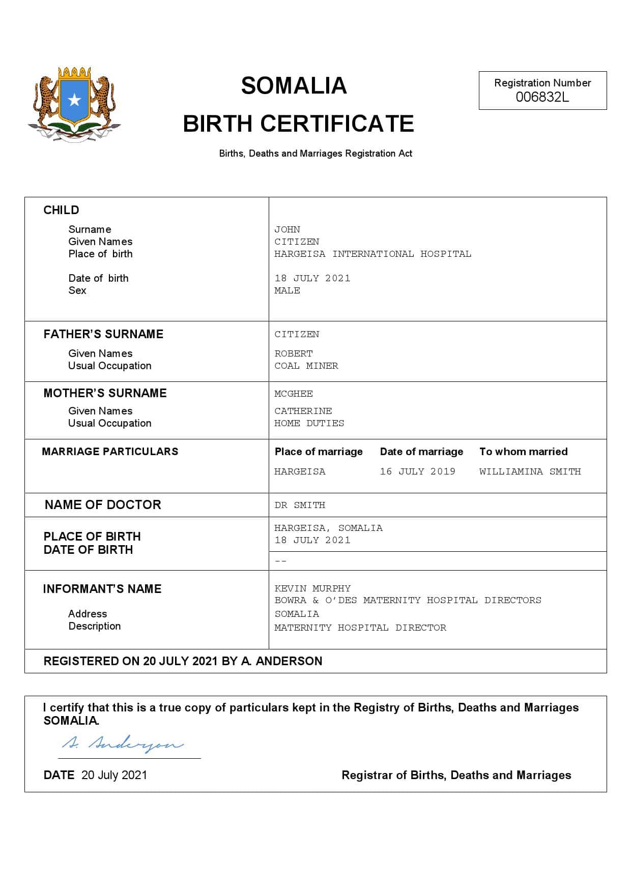 Somalia-birth-certificate.jpg Somalia birth certificate Word and PDF template
