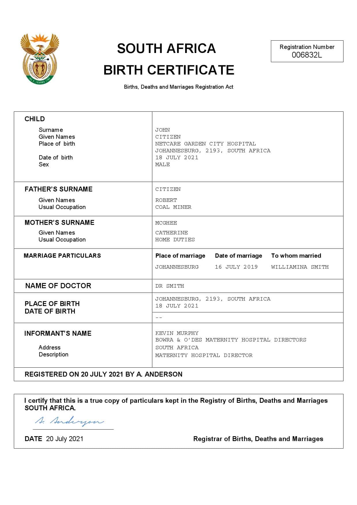South-Africa-birth-certificate.jpg South Africa vital record birth certificate Word and PDF template