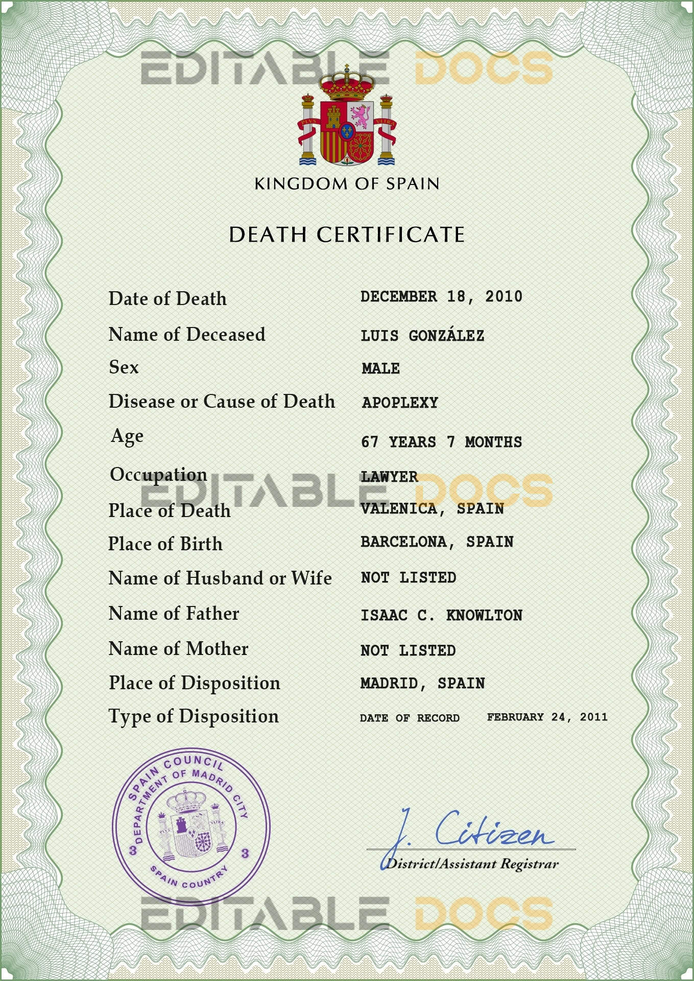 Spain-death-certificate-PSD-template-completely-editable.jpg Spain death certificate PSD template