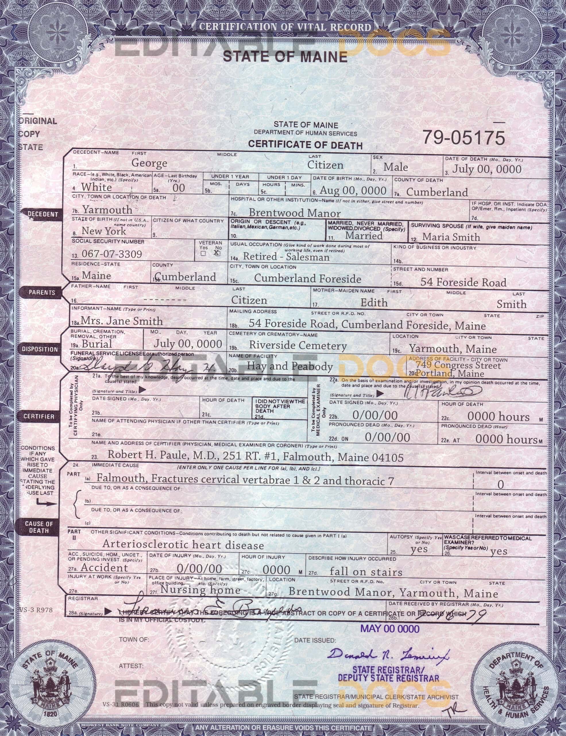 USA-Maine-state-death-certificate-template-in-PSD-format-fully-editable-scaled-1.jpg USA Maine state death certificate template in PSD format