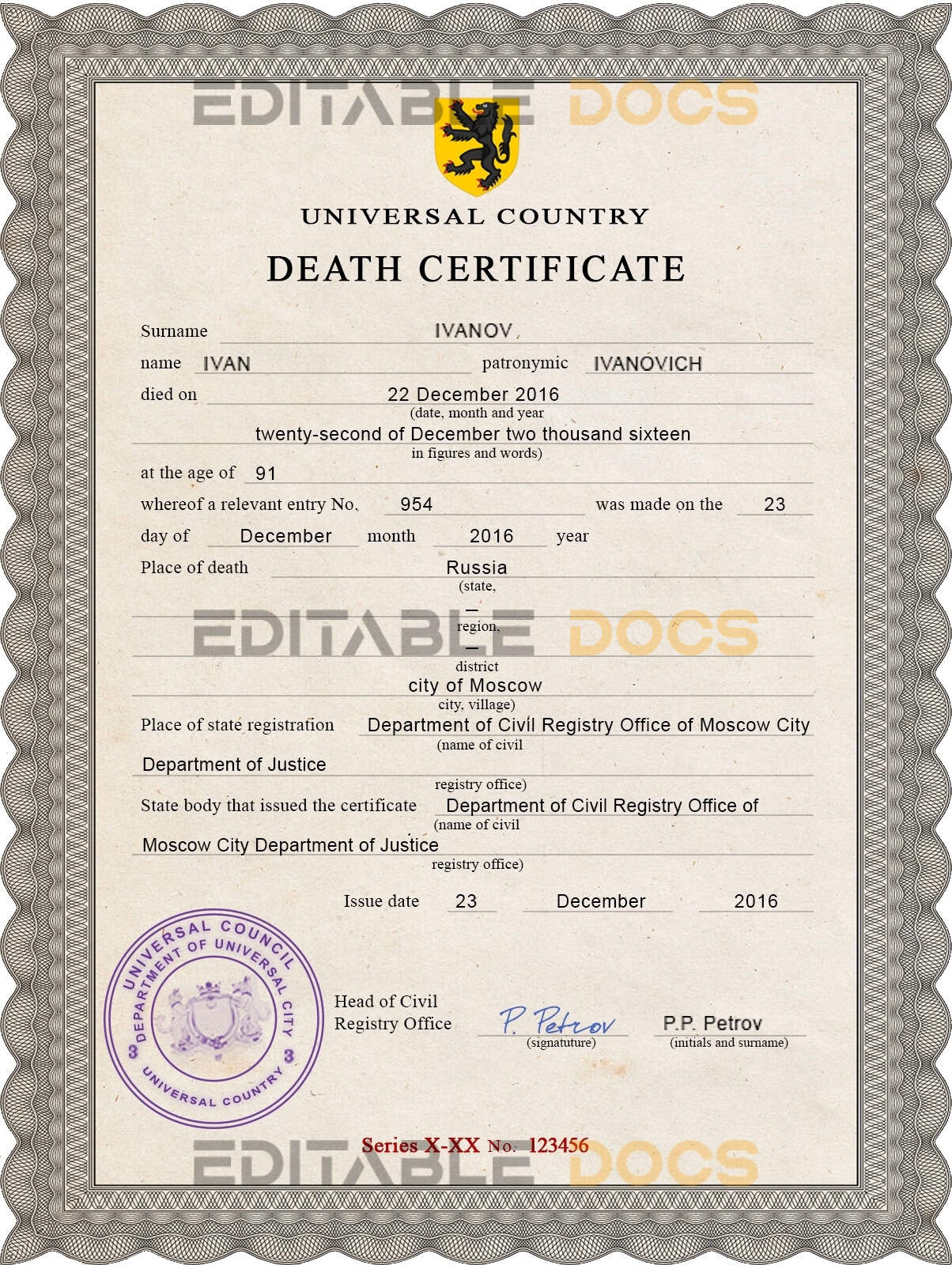 # disclosure vital record death certificate universal PSD template # disclosure vital record death certificate universal PSD template