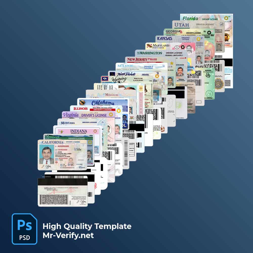 usa drivers license template united states of america drivers license templates