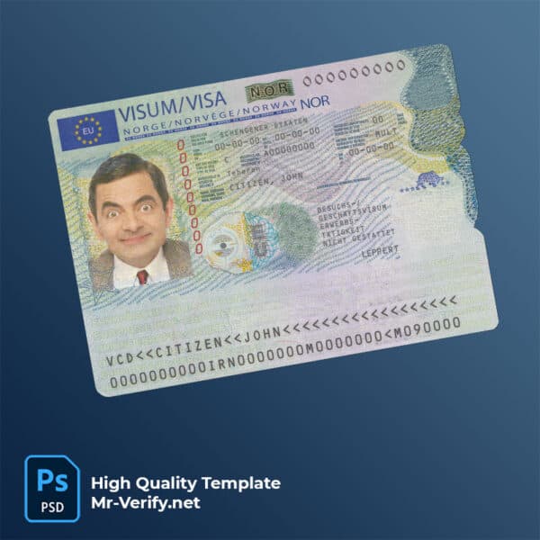 Norway-schengen-visa-mrverify Norway schengen visa PSD template