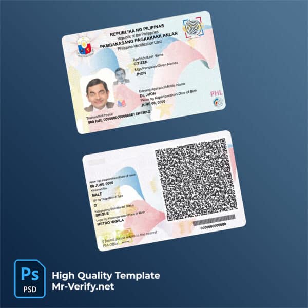 Philippines-ID-mrverify Philippines ID psd template