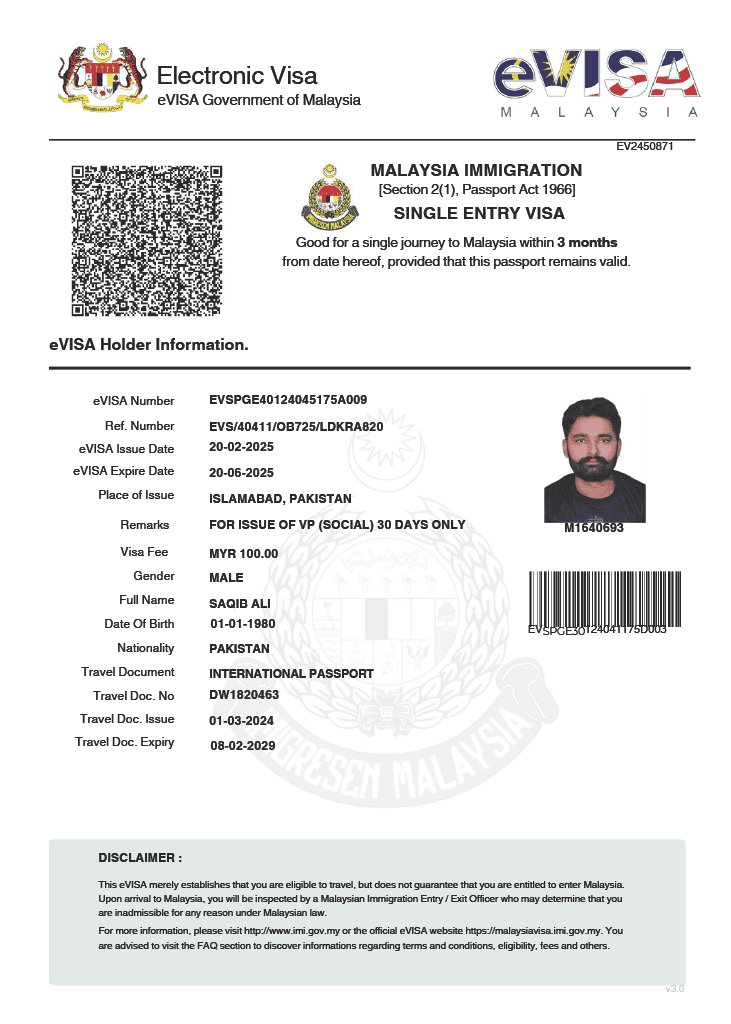 malaysia evisa word template malaysia evisa word template