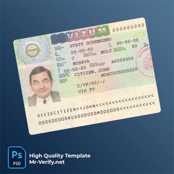Czech-republic-schengen-visa Czech visa PSD template