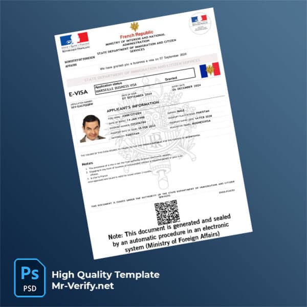 France-evisa-word-and-pdf-template France evisa word and pdf template