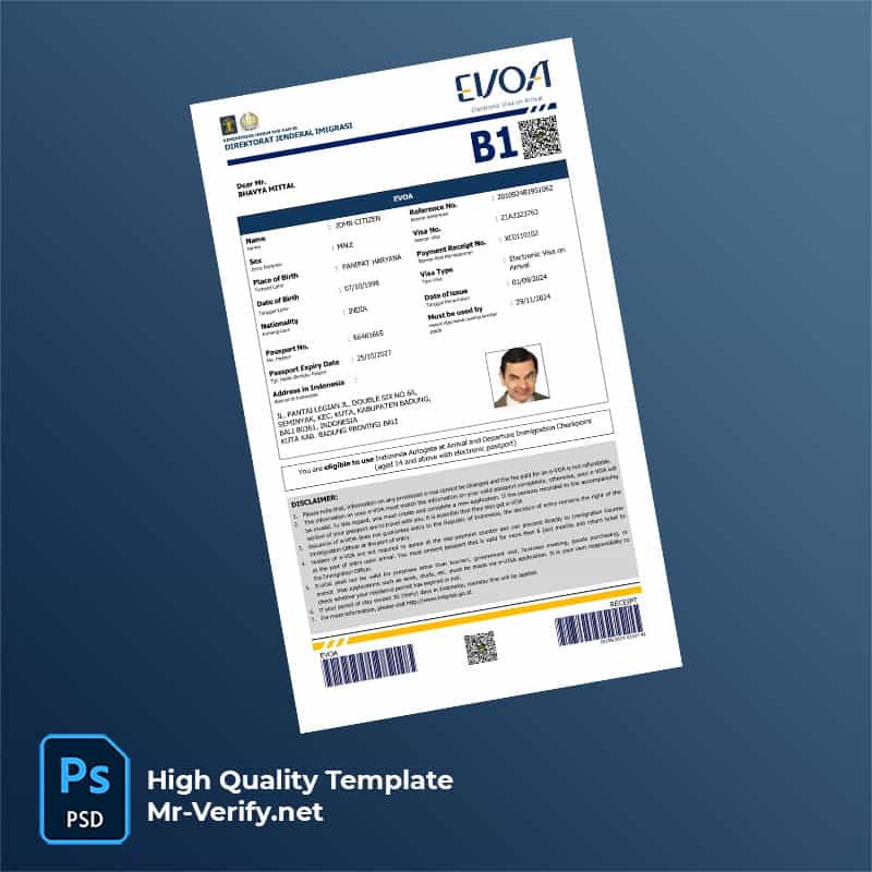 Indonesia-evisa-word-and-pdf-template Indonesia evisa word and pdf template