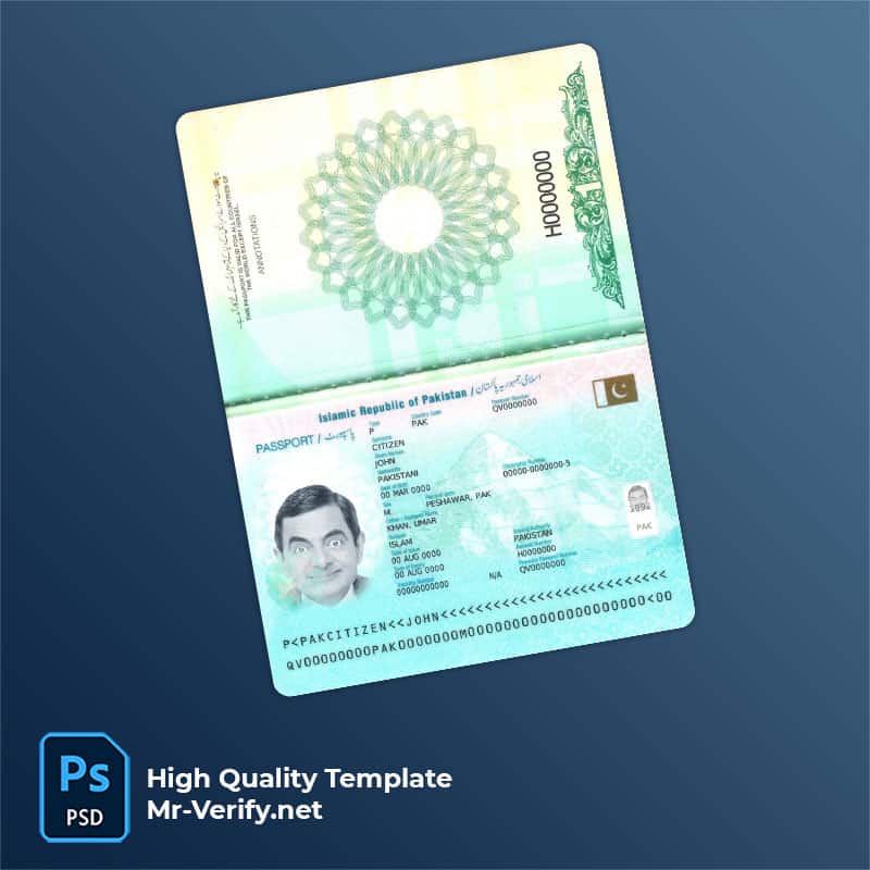pakistani passport sample pakistan passport sample