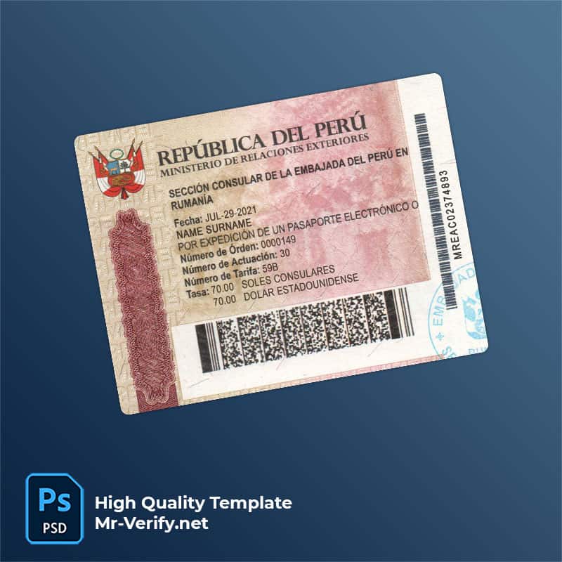 Peru-travel-visa Peru travel visa psd template