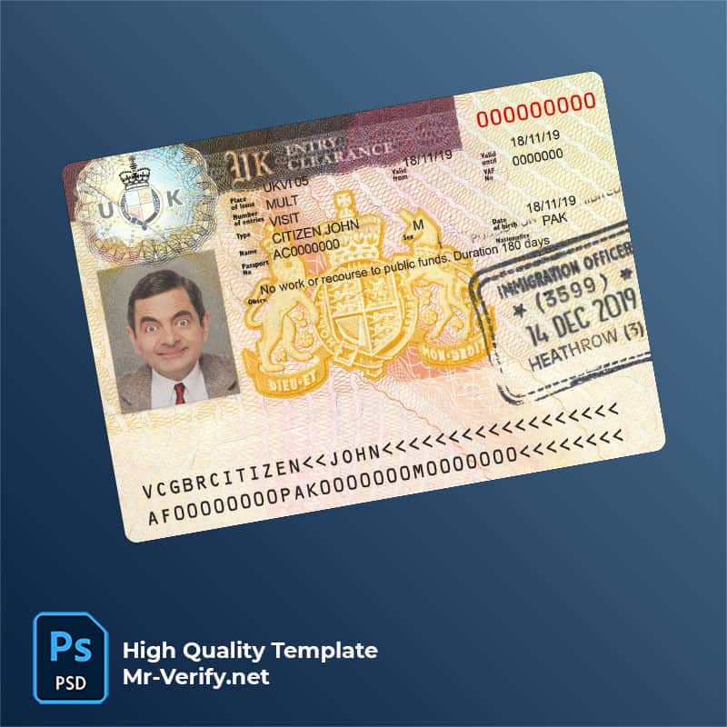 United-Kingdom-visa-2019-present United Kingdom Visa Card PSD Template new version 2019 to present