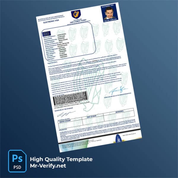 Ireland-evisa-word-and-pdf-template-v2 Ireland evisa word and pdf template new version