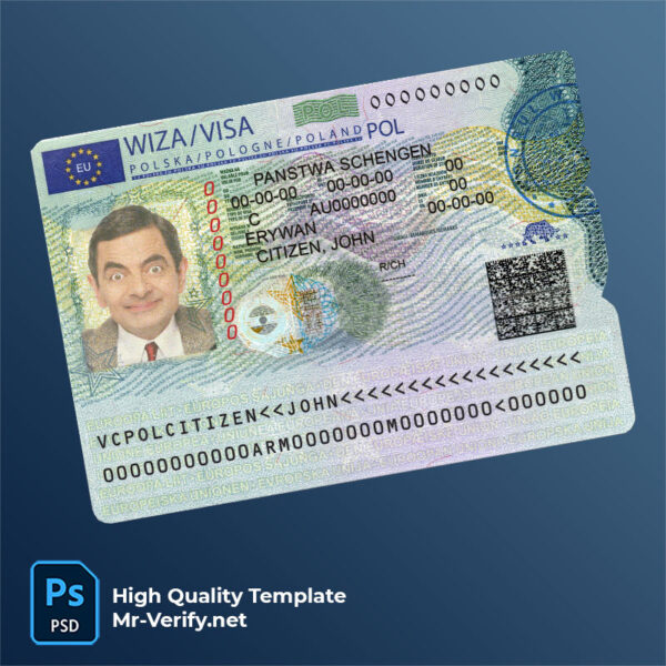 Poland schengen visa PSD template