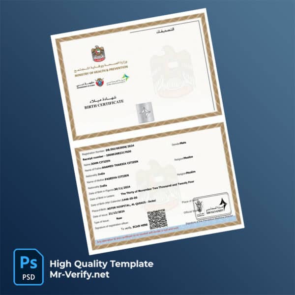 United-Arab-Emirates-Dubai-birth-certificate-word-and-pdf-template-mr-verify United Arab Emirates Dubai birth certificate word and pdf template