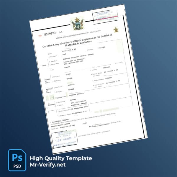 Zimbabwe-birth-certificate-word-and-pdf-template-mr-verify Zimbabwe birth certificate word and pdf template