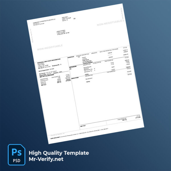 Community-Chiropractic-Center-LLC-check-stub-word-and-pdf-template-m Community Chiropractic Center LLC check stub word and pdf template