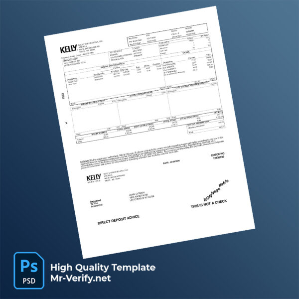 Kelly-Services-USA-LLC-pay-stub-word-and-pdf-template-m Kelly Services USA LLC pay stub word and pdf template