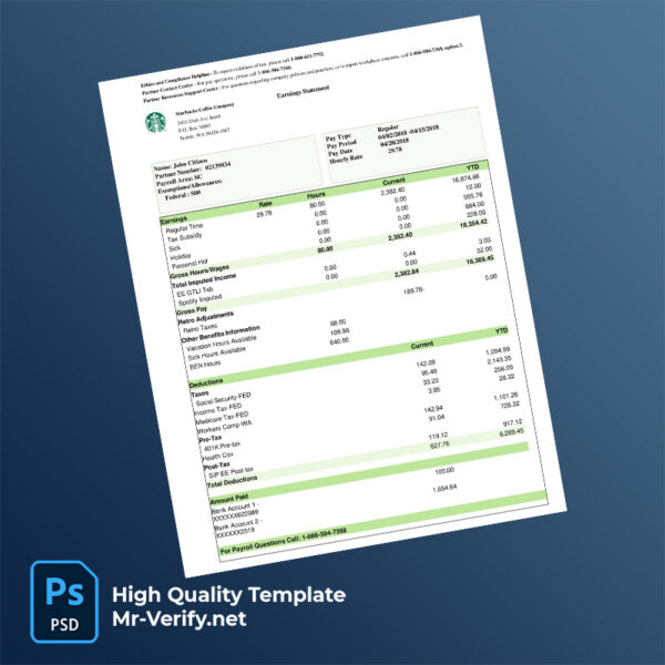 Starbucks-Coffee-Company-earning-statement-word-and-pdf-template-m Starbucks Coffee Company earning statement word and pdf template