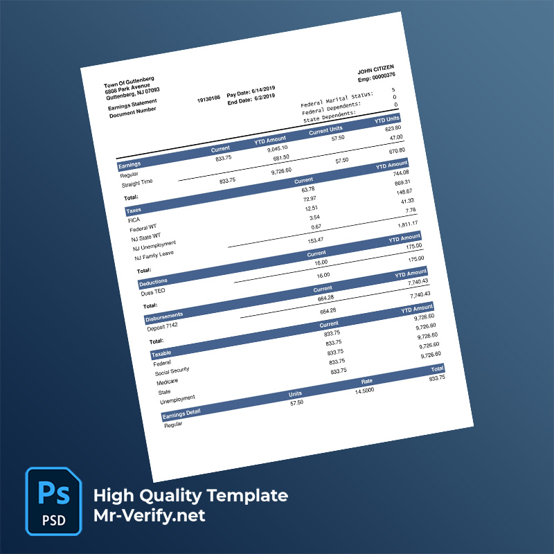 Town Of Guttenberg earning-statement-word-and-pdf-template-m Town Of Guttenberg earning statement word and pdf template