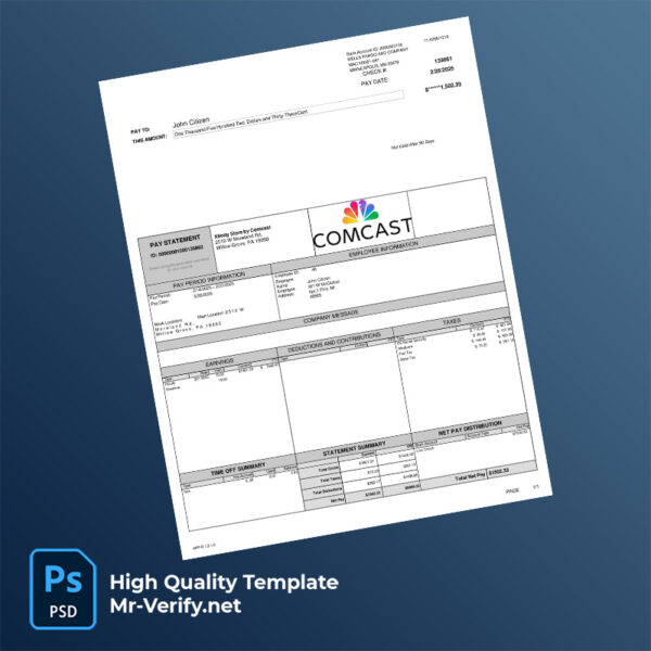 COMCAST-earning-statement-word-and-pdf-template-m COMCAST earning statement word and pdf template