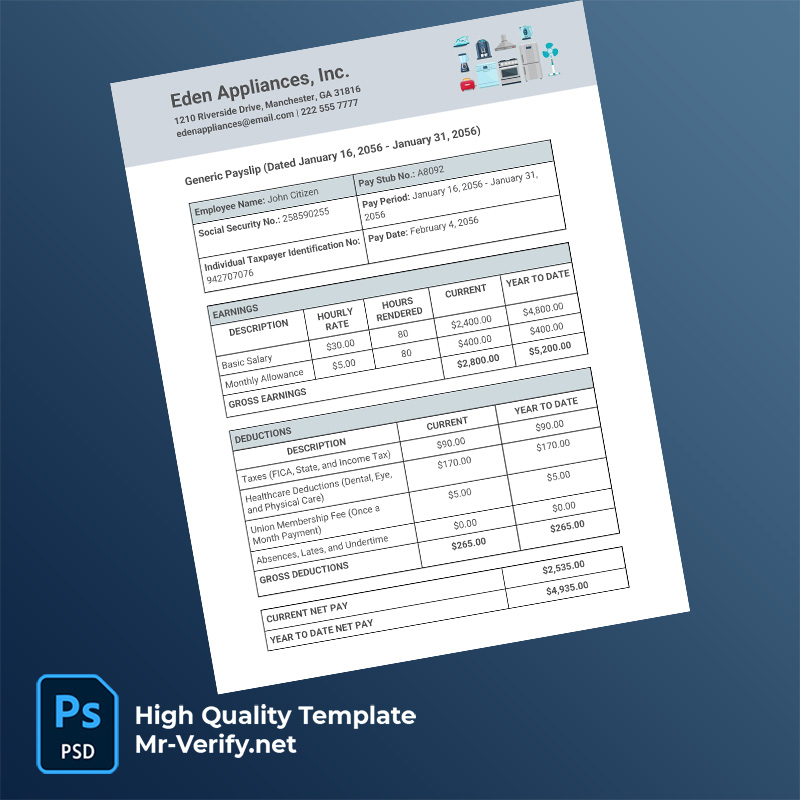 Eden-Appliances-Inc-pay-slip-word-and-pdf-template-m Eden Appliances Inc pay slip word and pdf template