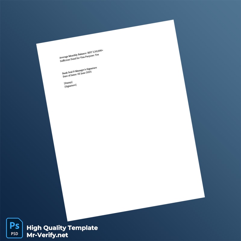 Bangladesh Pubali Bank Limited Bank Statement Template in Word and PDF formats page 2 Bangladesh Pubali Bank Limited Bank Statement Template in Word and PDF formats page 2