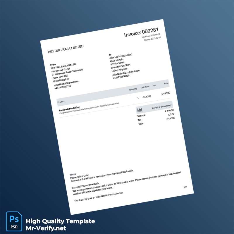 Bank Statement and Invoices Template in Word and PDF formats page 3 Bank Statement and Invoices Template in Word and PDF formats page 3