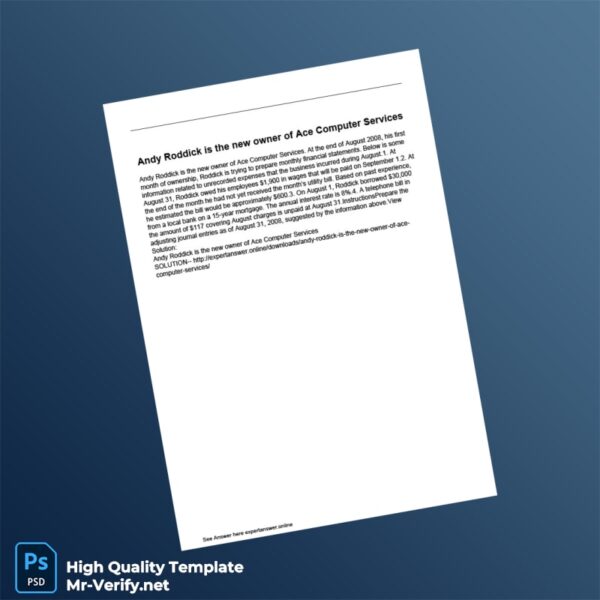Editable August 2008 Adjusting Entries Guide Template in Word and PDF formats Editable August 2008 Adjusting Entries Guide Template in Word and PDF formats