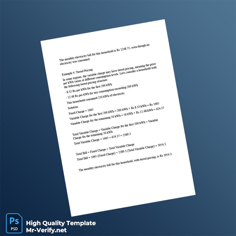 Editable Electricity Bill Template in Word and PDF formats page 7 Editable Electricity Bill Template in Word and PDF formats page 7