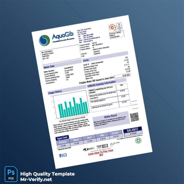 Editable Sales Bill Template in Word and PDF formats