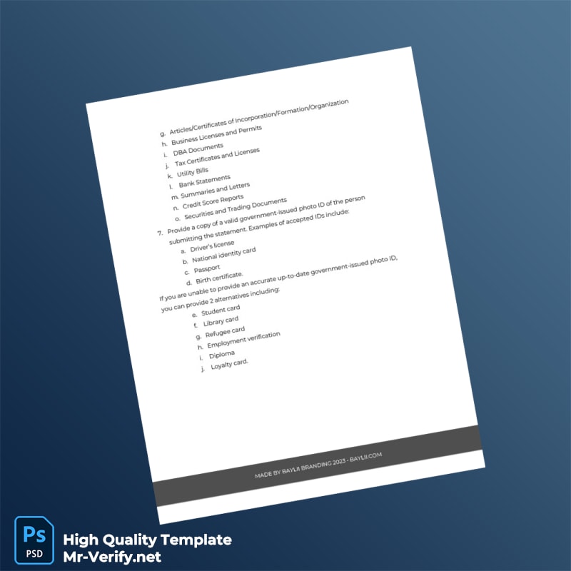 Editable Signed Statement Template in Word and PDF formats page 2 Editable Signed Statement Template in Word and PDF formats page 2