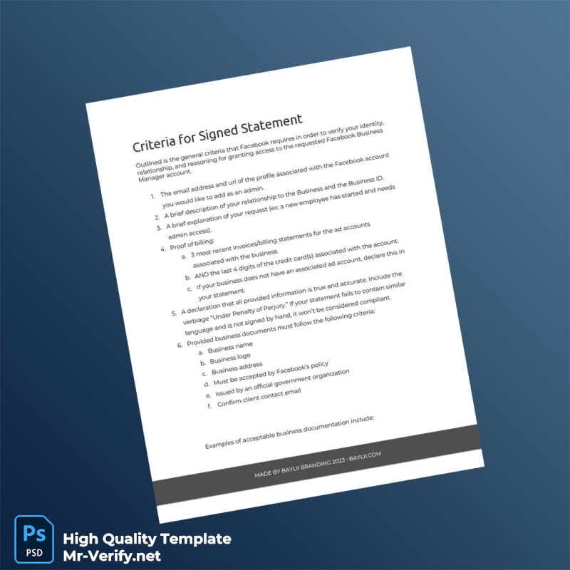 Editable Signed Statement Template in Word and PDF formats Editable Signed Statement Template in Word and PDF formats