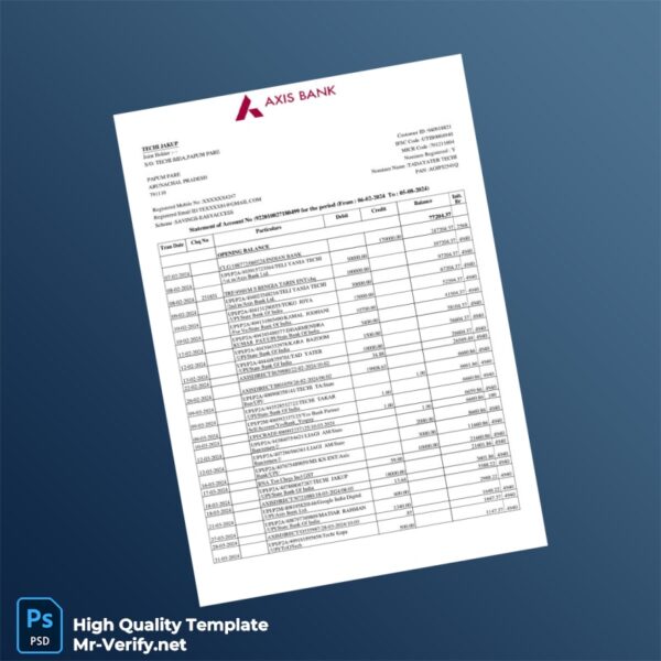 Empty Bank Statement Template in Word and PDF formats Empty Bank Statement Template in Word and PDF formats