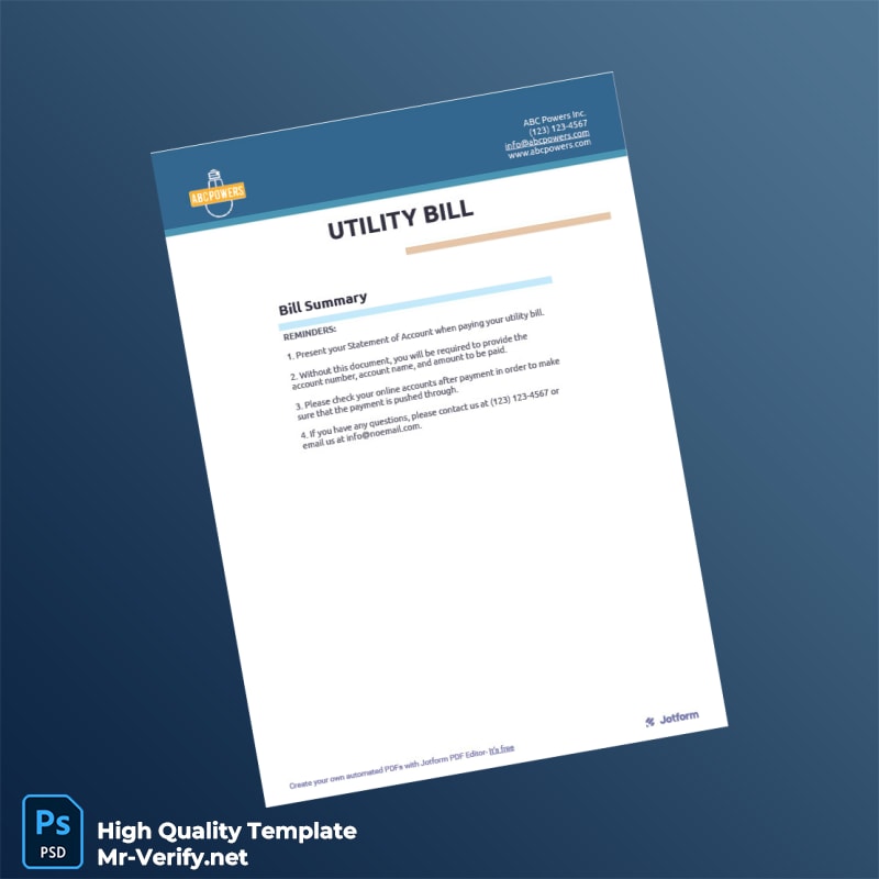 Estonia Editable Utility Bill Template in Word and PDF formats Estonia Editable Utility Bill Template in Word and PDF formats