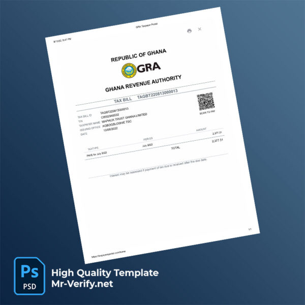 Ghana-Revenue-Authority-Editable-Tax-Bill-Template-in-Word-and-PDF-formats-mrverify Ghana Revenue Authority Editable Tax Bill Template in Word and PDF formats