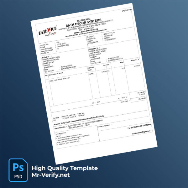 India-Bath-Decor-Systems-Editable-Tax-Invoice-Template-in-Word-and-PDF-formats-mrverify India Bath Decor Systems Editable Tax Invoice Template in Word and PDF formats