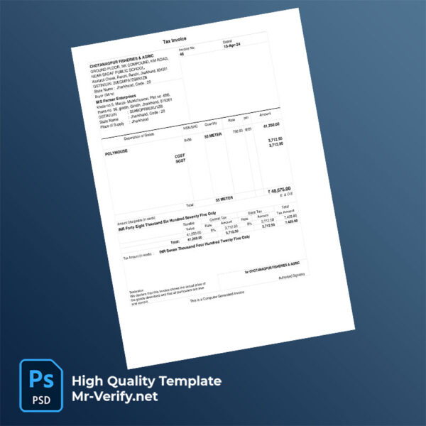 India-Chotanagpur-Fisheries-&-Agric-Editable-Tax-Invoice-Template-in-Word-and-PDF-formats-mrverify India Chotanagpur Fisheries & Agric Editable Tax Invoice Template in Word and PDF formats