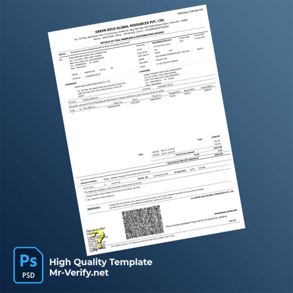 India-Green-Gold-Global-Resources-Pvt-Ltd-Editable-Tax-Invoice-Template-in-Word-and-PDF-formats-mrverify India Green Gold Global Resources Pvt Ltd Editable Tax Invoice Template in Word and PDF formats