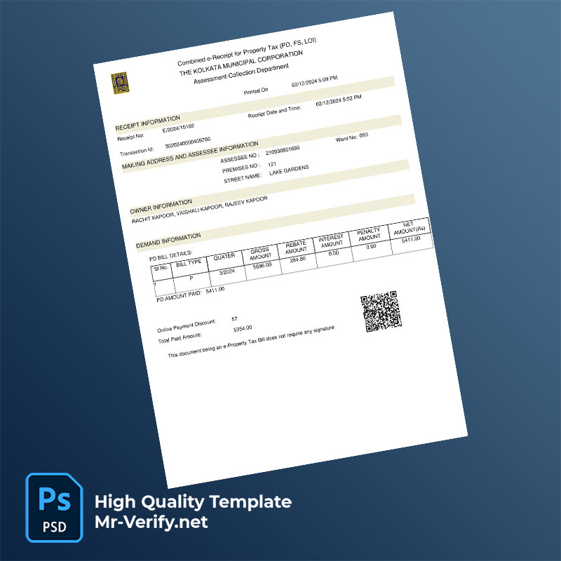 India-Kolkata-Municipal-Corporation-Editable-Property-Tax-Receipt-Template-in-Word-and-PDF-formats-mrverify India Kolkata Municipal Corporation Editable Property Tax Receipt Template in Word and PDF formats