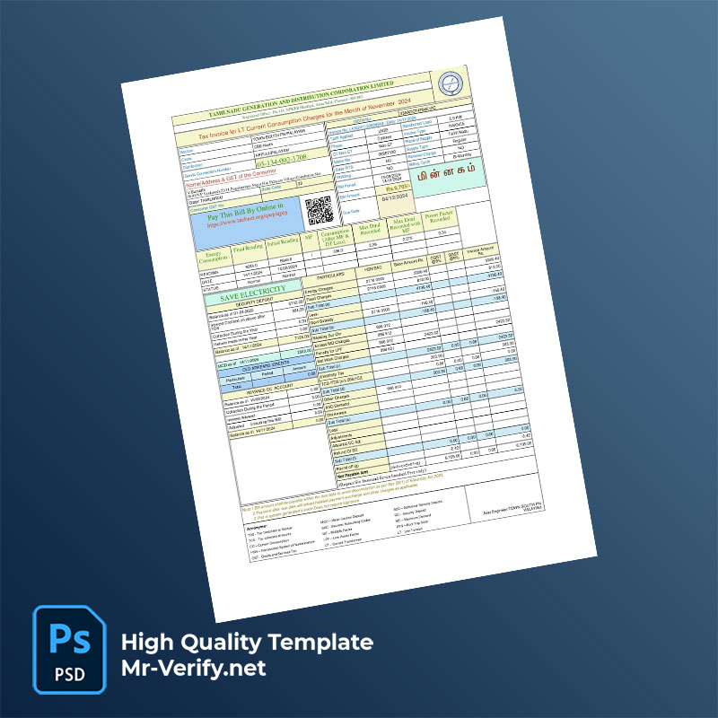 India-Tamil-Nadu-Generation-and-Distribution-Corporation-Limited-Editable-Electricity-Bill-Template-in-Word-and-PDF-formats-mrverify India Tamil Nadu Generation and Distribution Corporation Limited Editable Electricity Bill Template in Word and PDF formats