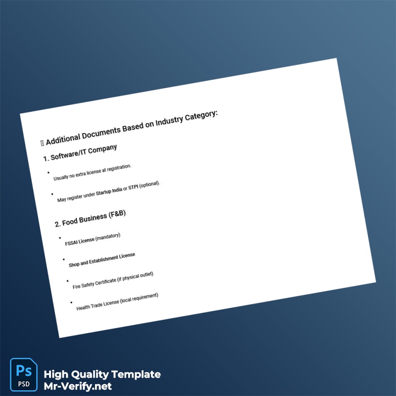 India Editable Company Registration Document Template in Word and PDF formats page 3 India Editable Company Registration Document Template in Word and PDF formats page 3