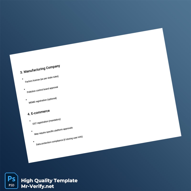 India Editable Company Registration Document Template in Word and PDF formats page 4 India Editable Company Registration Document Template in Word and PDF formats page 4